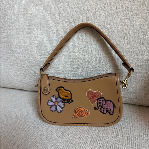 Coach Tan Wristlet with Playful Embroidery - Picture 3 of 9